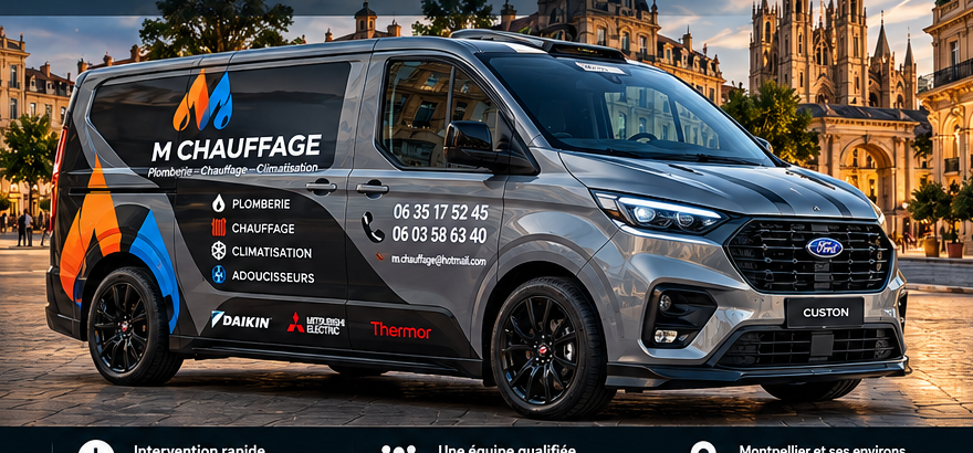 Ford Transit Custom Sport gris clair M Chauffage à Montpellier